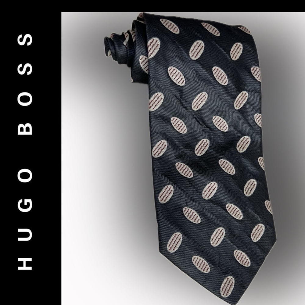 👔Textured—Silk / Viscose / Wool | 54.5” Standard BOSS HUGO BOSS Necktie / Tie